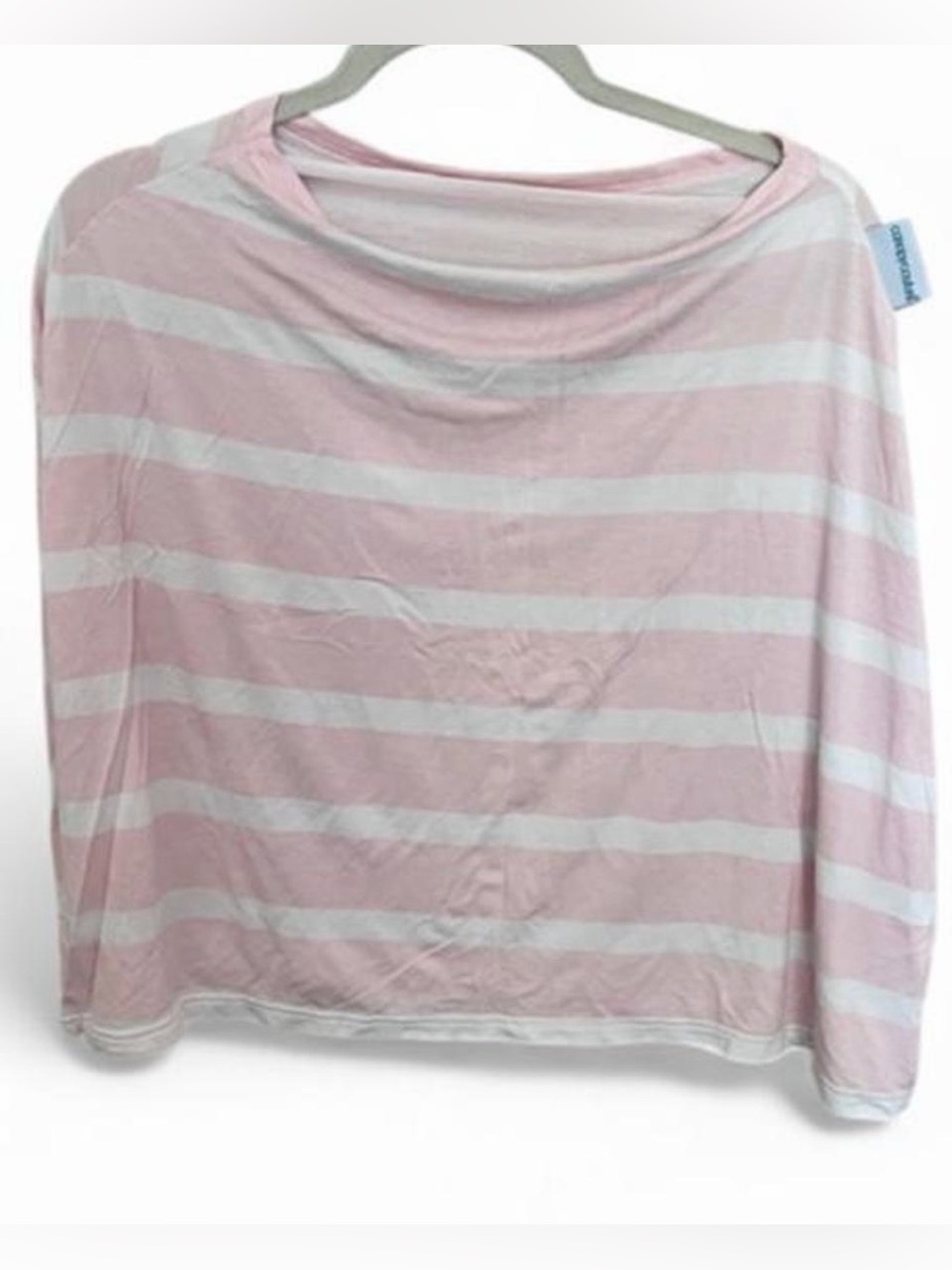 Car seat cover for baby pink and white stripes stretchy